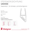 STEIGNER Magnetduschdichtung UKM03 201 cm (1 Stk.) - Produktbild-Vorschau 2