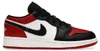 Nike Jordan 1 Low Bred Toe Red Black Sneaker Damen Kinder Produktbild-Vorschau 4