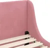 vidaXL Kinderbettgestell mit Kopfteil Rosa 80 x 160 cm Samt Produktbild-Vorschau 7