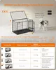 FEANDREA Hundekäfig, Hundebox mit 2 Türen, 139 x 79 x 87 cm Produktbild-Vorschau 7