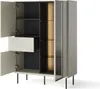 Furniture24 Vitrine Epiro Ep-02 Wohnzimmerschrank Kaschmir Produktbild-Vorschau 2
