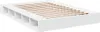 Rama łóżka biała 140x200 cm materiał drewnopochodny Podgląd zdjęcia produktu 4