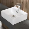 doporro Lavabo à Poser Blanc Vasque Suspendu en Céramique Voir les images du produit 1