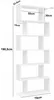 Bücherregal WL5.691 70 x 23,5 x 190,5 cm weiß | Standregal Produktbild-Vorschau 4