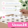 Tissue24 Toilettenpapier 2-lagig aus Zellstoff – 64 Rollen Produktbild-Vorschau 3