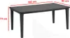 ALLIBERT Table de loft Futura 165x95 cm, graphite 197535 Voir les images du produit 11