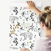 10m VLIES TAPETE Rolle Kinderzimmer Geometrische Bären XXL Produktbild-Vorschau 4