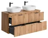 Doppelwaschtisch 120.8cm Adriel mit 4 Schubladen, Produktbild-Vorschau 2