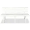 Parkbank KATO 145,5 cm Kunststoff Weiß | Gartenbank Produktbild-Vorschau 2