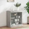 Příborník s LED světly betonově šedý 60,5x37x67 cm Náhled obrázku produktu 1