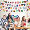 48 Länder Fußballtrikot WM Wimpelkette Vormontiert für Produktbild-Vorschau 5