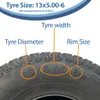 13x5.00-6 Pneu pour tondeuse à gazon Wanda P332 Multi Turf Voir les images du produit 5