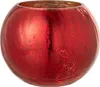 Windlicht Kugel Rissig Glas Perle-Effekt Rot Large Produktbild-Vorschau 1