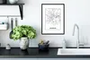 MuchoWow® Gerahmtes Poster Minden - Stadtplan - Karte 30x40 Produktbild-Vorschau 4