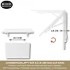 Wandklapptisch Schreibtisch Tischplatte 60x40 cm in Weiß Produktbild-Vorschau 6