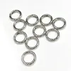 INF Porte-clés ronds avec mousqueton, paquet de 10 Argent Voir les images du produit 6