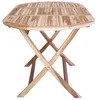 vidaXL Table pliante de jardin, bois massif teck, Voir les images du produit 4