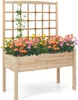 GOPLUS Hochbeet mit Rankgitter, Blumenkasten mit Spalier, Produktbild-Vorschau 1