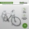 2 x Fahrradanlehnbügel 115 x 99 cm Stahl feuerverzinkt Ø 49 Produktbild-Vorschau 1