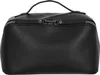 A black toiletry bag with a handle and zipper is shown against a white background. Voir les images du produit