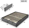 ProximaX Lit Tapissé 160x200cm - avec support hydraulique Voir les images du produit 3