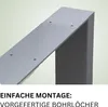 Tischbeine Metall 90x72cm Grau – DIY Tischgestell 1er Set Produktbild-Vorschau 4