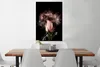 MuchoWow® MuchoWow® Gerahmtes Poster Blumen - Rauch - Rosa Produktbild-Vorschau 2