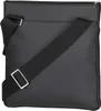 A close-up view of a black messenger bag. Produktbild-Vorschau