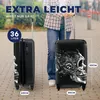 MuchoWow® Koffer Handgepäck Trolley Rollkoffer Kleine Produktbild-Vorschau 5