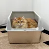 FATIVO Bac à Litière pour Chat XXL en Acier Inoxydable Voir les images du produit 10