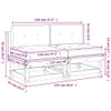 Mittelsofas mit Kissen 2 Stk. Massivholz Kiefer Produktbild-Vorschau 10