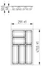 ORGA-BOX III Besteckeinsätze Tiefe 473 mm, Höhe 50,5 mm Produktbild-Vorschau 7