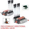 4-fach Hydraulikventil Wegeventil Handsteuerventil  Produktbild-Vorschau 9