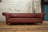 Chesterfield Polster Sofas Design Luxus Couch Sofa 4 Sitzer Produktbild-Vorschau 5