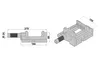 Technical drawings of a vise with dimensions. Produktbild-Vorschau
