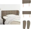 vidaXL Kopfteil mit Ohren Taupe 83x23x78/88 cm Stoff -  Produktbild-Vorschau 1