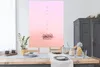 MuchoWow® Poster Tropfen fallen in rosa Wasser 120x160 cm - Produktbild-Vorschau 3