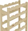A close-up view of a light-colored wooden wine rack with multiple shelves designed to hold bottles. Náhled obrázku produktu