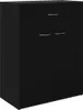 vidaXL Sideboard Schwarz 60x30x75 cm Holzwerkstoff Produktbild-Vorschau 1