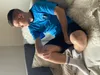 KB Herren Schlafanzug Pyjama Nachtwäsche kurzarm M blau Produktbild-Vorschau 5