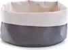 Zeller Brotbeutel, rund, Baumwolle, anthrazit/créme Ø20x12 Produktbild-Vorschau 1
