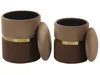 Two storage ottomans with lids are shown against a white background. Náhled obrázku produktu