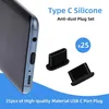 25 Stück Handy Staubstecker Silikon USB C Staubschutz Produktbild-Vorschau 6