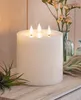 XXL LED 3 Docht Kerze "Classic" aus Echtwachs, Ø 15x18 cm, Produktbild-Vorschau 1