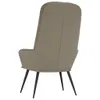 The back view of a grey armchair with black legs, isolated on a white background. Náhled obrázku produktu