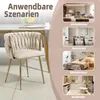 A collage showing different scenarios where a chair can be used, including a living room, restaurant, bedroom, and wardrobe. Anteprima dell’immagine prodotto