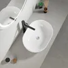 Aufsatzwaschbecken aus Keramik, oval, weiß, groß, glänzend, Produktbild-Vorschau 2