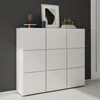 doporro Meuble à Chaussures Blanc Mat 45x120cm Rangement Voir les images du produit 3