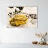 Leinwandbild olivenöl 60x40 cm Feeby gelb wandbild bereit Produktbild-Vorschau 2