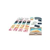 A collection of cards and game components for a board game, laid out on a white background. Anteprima dell’immagine prodotto